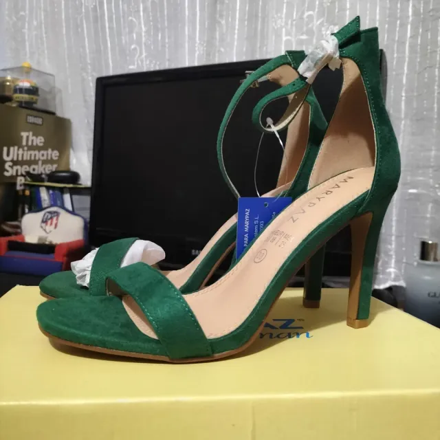 Zapatos de fiesta Marypaz verdes talla 38