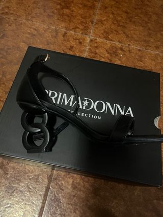 Tacchi Primadonna neri con tacco scultura