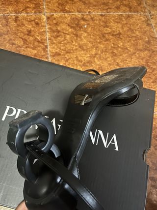 Tacchi Primadonna neri con tacco scultura