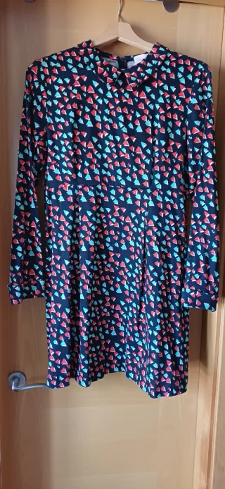 Vestido Dolores Promesas Estampado Triángulos