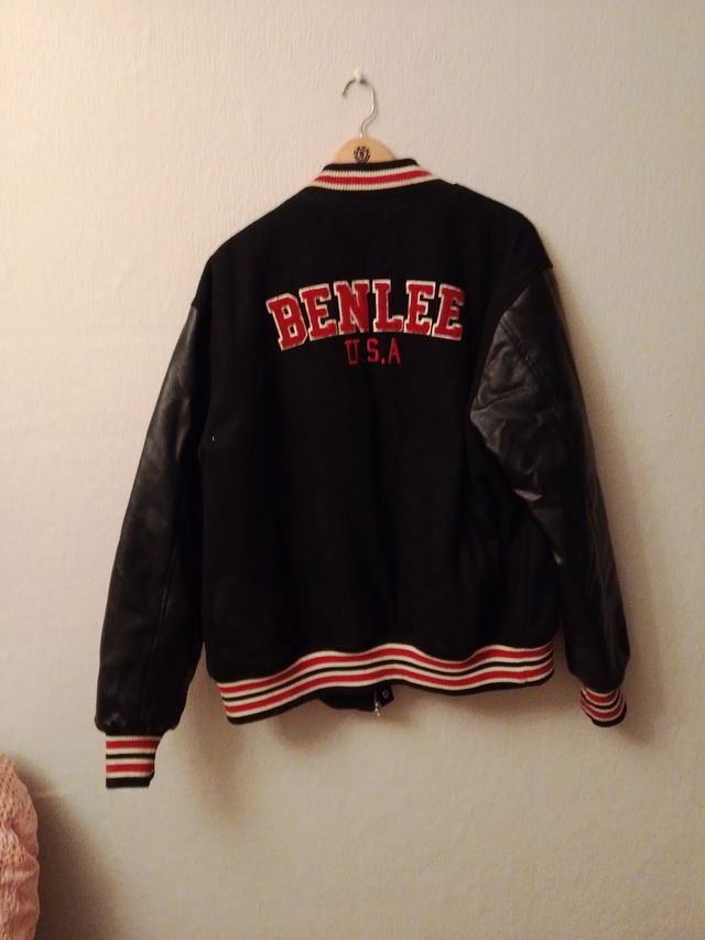 Casaco Benlee Rocky Marciano Preto Vermelho