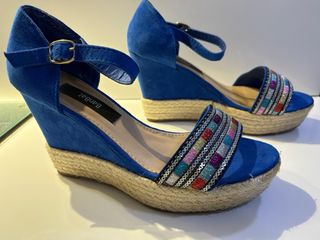 Alpargatas azules talla 39