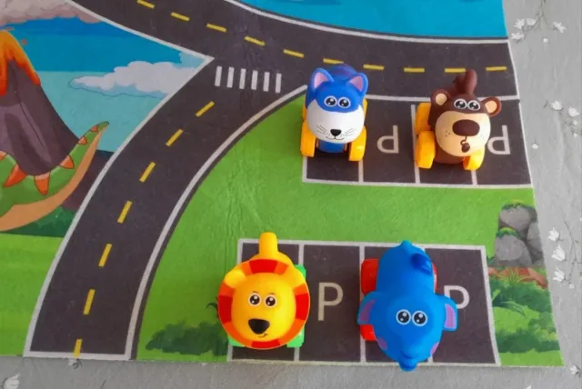 Colección coches blandos animales