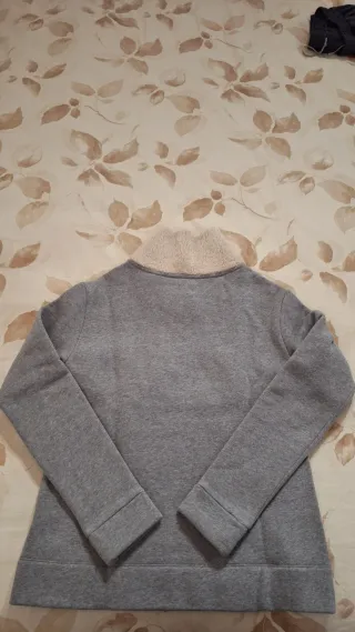 Felpa donna con collo in pelliccia