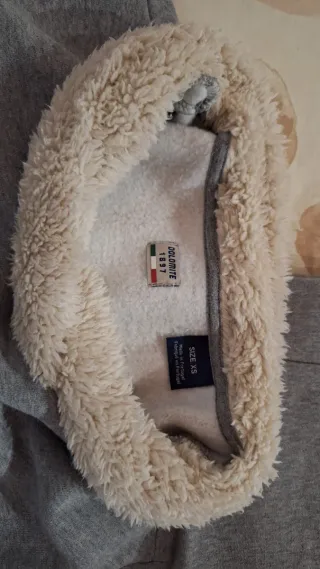 Felpa donna con collo in pelliccia