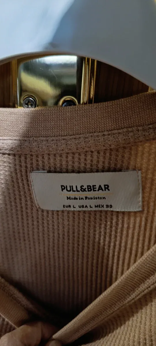 Jersey fino corto Pull and Bear color rosado