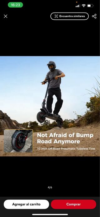 Patinete eléctrico iScooter ix 7 pro dual 2000W