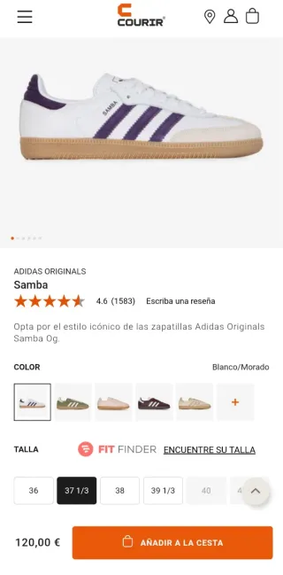 Zapatillas Adidas Samba T37 1/3
