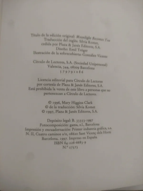 Pálida como la luna + Placeres furtivos, L. Howard