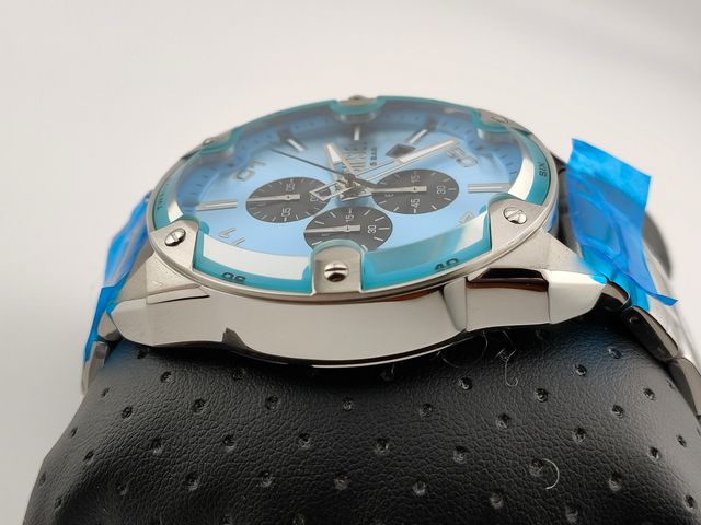 Reloj Diesel Spiked nuevo, turquesa y gris