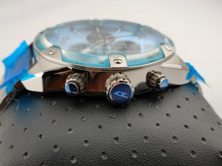 Reloj Diesel Spiked nuevo, turquesa y gris