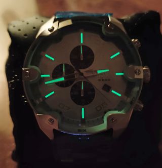 Reloj Diesel Spiked nuevo, turquesa y gris