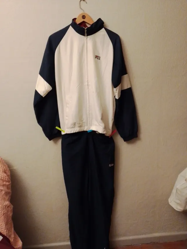 Conjunto de Ténis Fila Branco e Azul