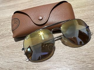 Gafas de sol Ray-Ban Aviator Marrón Dorado