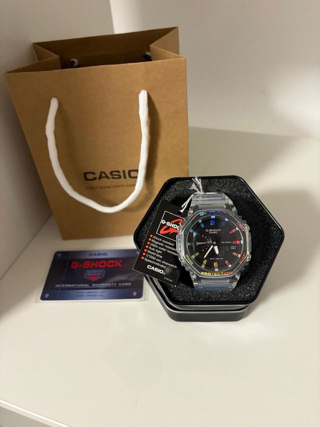 G-Shock Transparente Multicolor