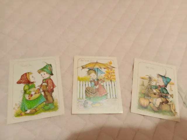 Set 3 Cartoline Vintage Illustrate