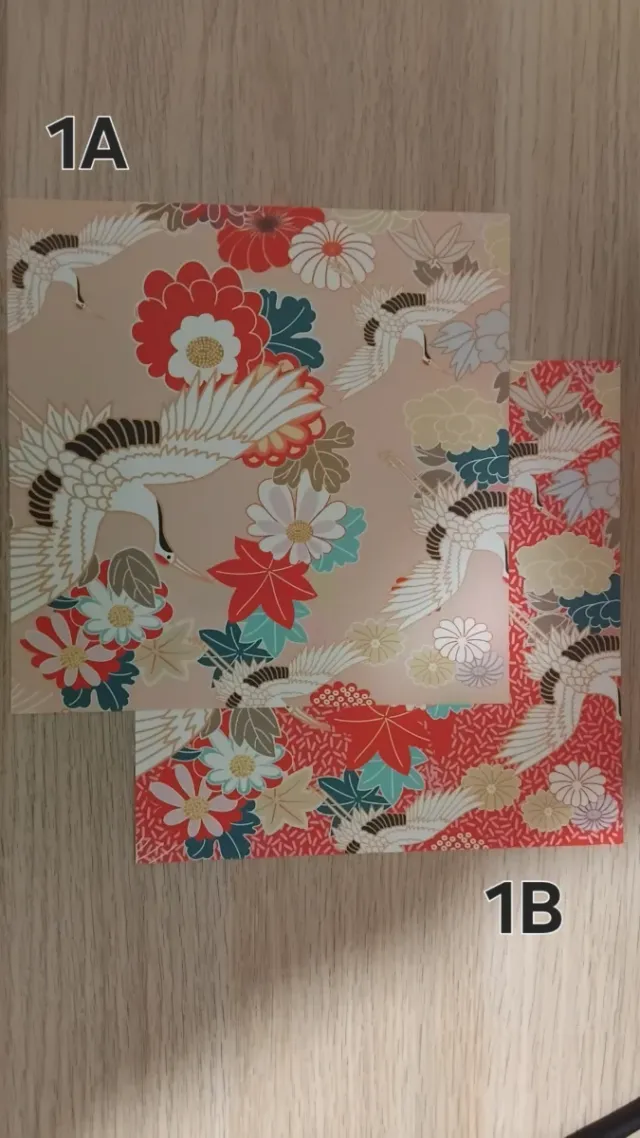 Pendientes grullas japonesas origami