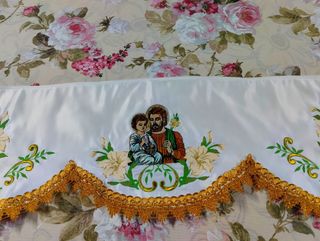 Tovaglia d'altare ricamata San Giuseppe