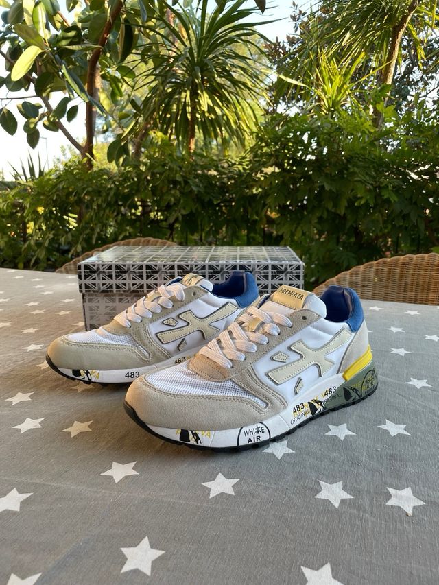 Zapatillas Premiata 44 Azul/Blanco