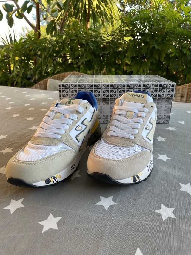 Zapatillas Premiata 44 Azul/Blanco