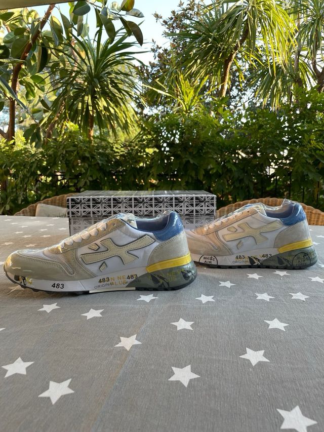 Zapatillas Premiata 44 Azul/Blanco