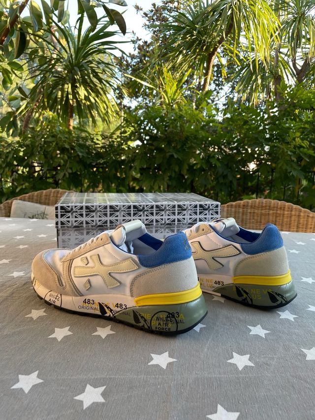 Zapatillas Premiata 44 Azul/Blanco