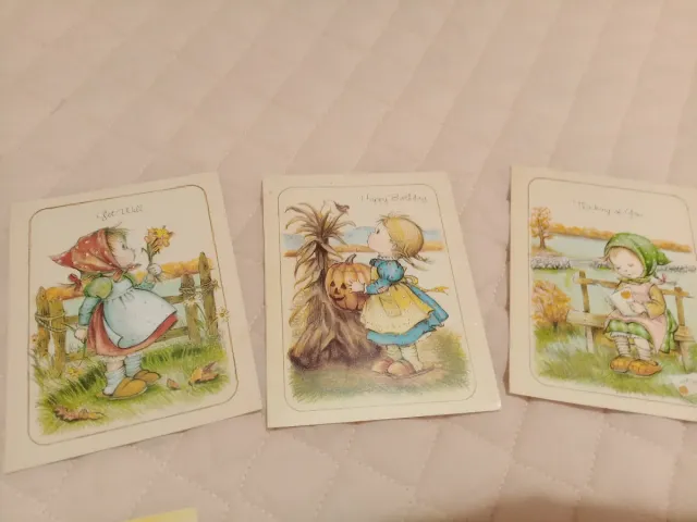 Set 3 Cartoline Vintage Anni 80