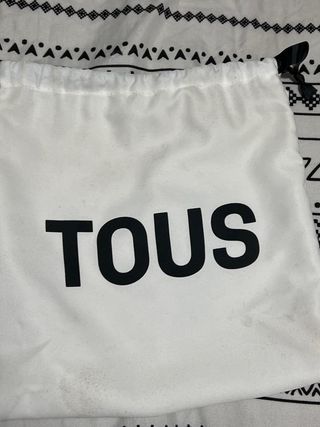 Bolso Tous tela beige multicolor