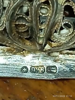 Veliero filigrana argento 925 vintage