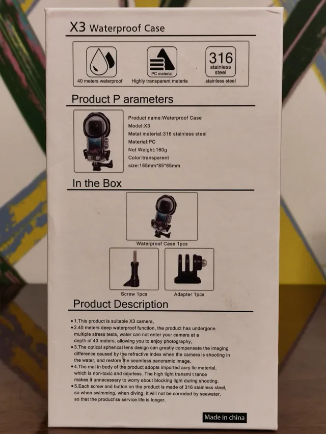 Carcasa Impermeable Insta360 X3