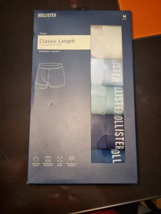 Calzoncillos Hollister Clásicos 5 Pares Talla M