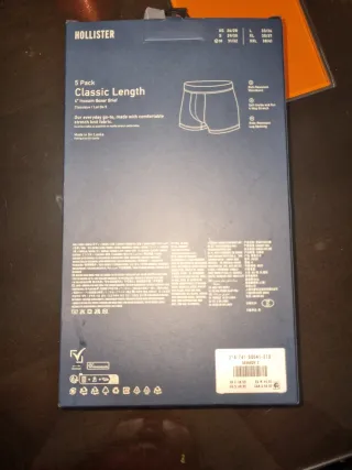 Calzoncillos Hollister Clásicos 5 Pares Talla M