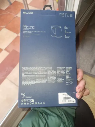 Calzoncillos Hollister Clásicos 5 Pares Talla M