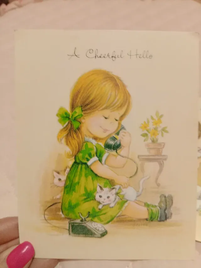 Set 3 cartoline vintage anni '80