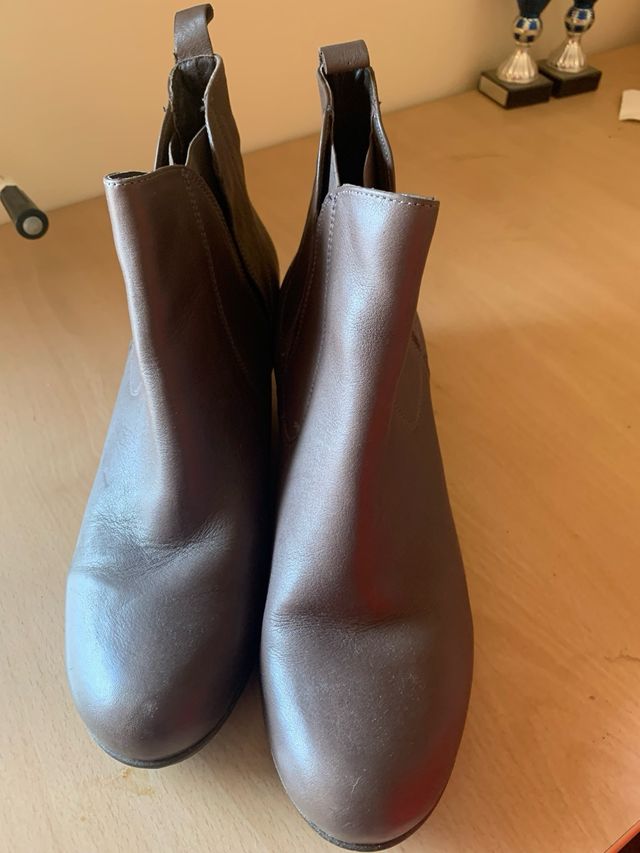 Botines marrones de cuña