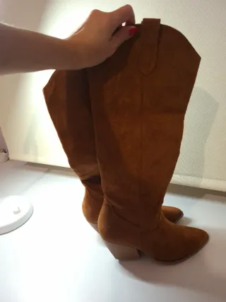 Botas camperas altas camel