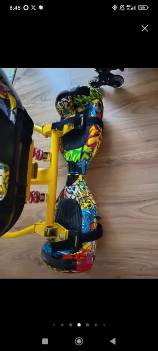 Hoverboard patinete, kart, con asiento