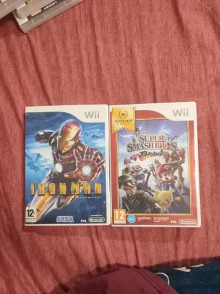 Pack Juegos Wii: Iron Man y Super Smash Bros.