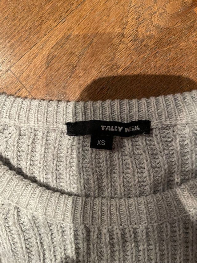 Sudadera Tally Weijl Gris Talla XS