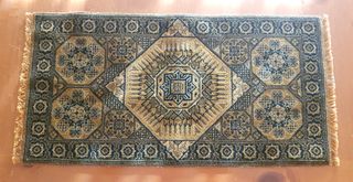 Antico Tappeto persiano decorativo centrotavola