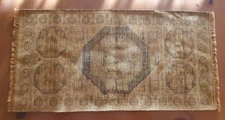 Antico Tappeto persiano decorativo centrotavola