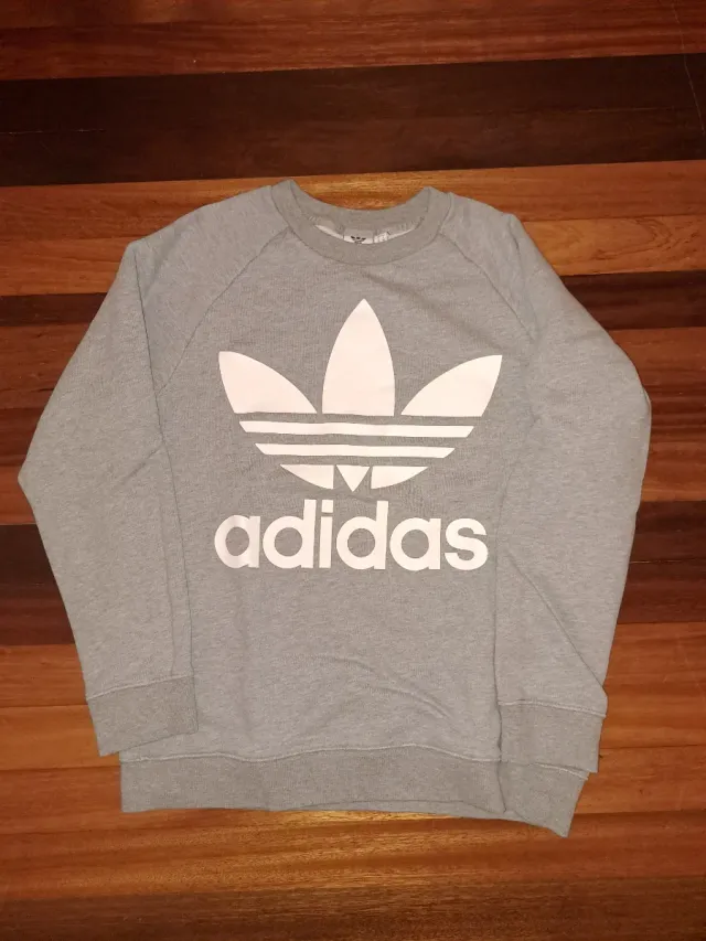 Sudadera Adidas Vintage Gris