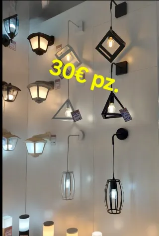 Lampada da parete applique nera