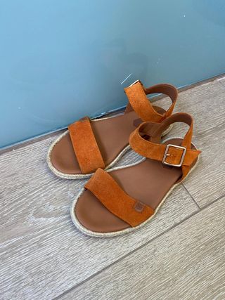 Sandalias Popa ante naranja Talla 37