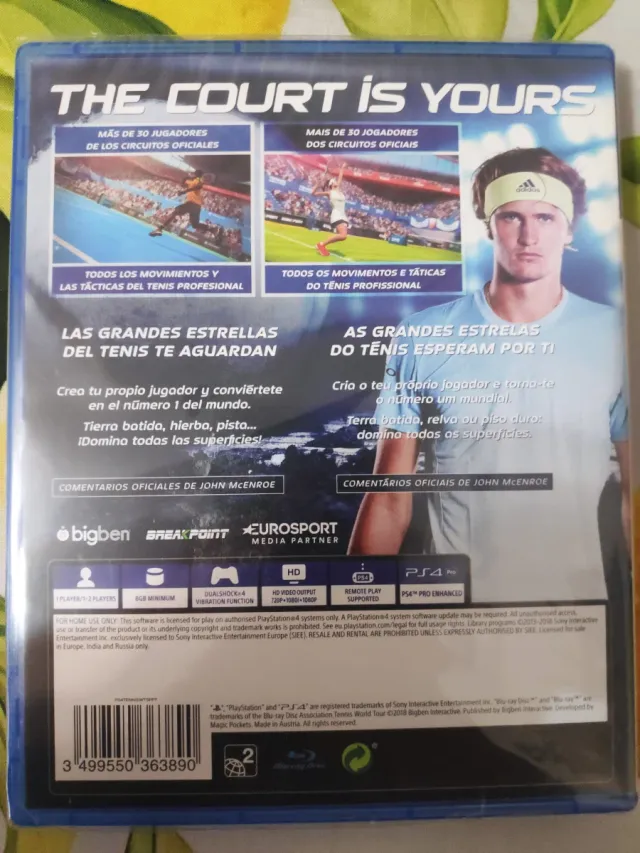 PS4 Tennis World Tour