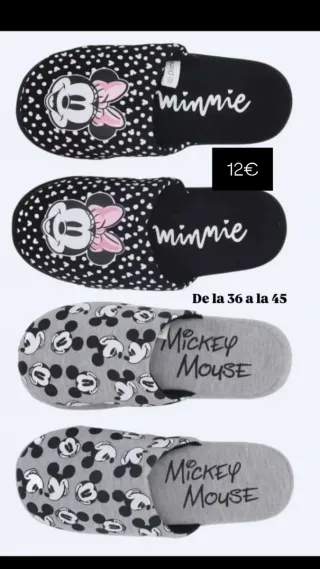 Chanclas Disney Minnie y Mickey Mouse