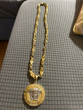 Cadena y Colgante Versace Oro Laminado 14k