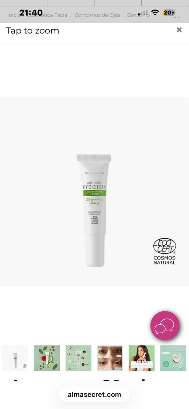 Contorno de ojos Antiedad Aguacate 10ml