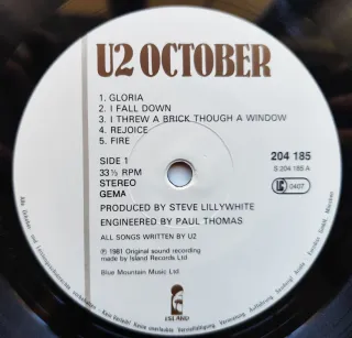 LP 1981 🇩🇪 U2 - OCTOBER