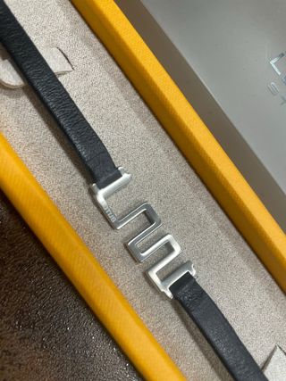 Pulsera Lotus Cuero y Plata